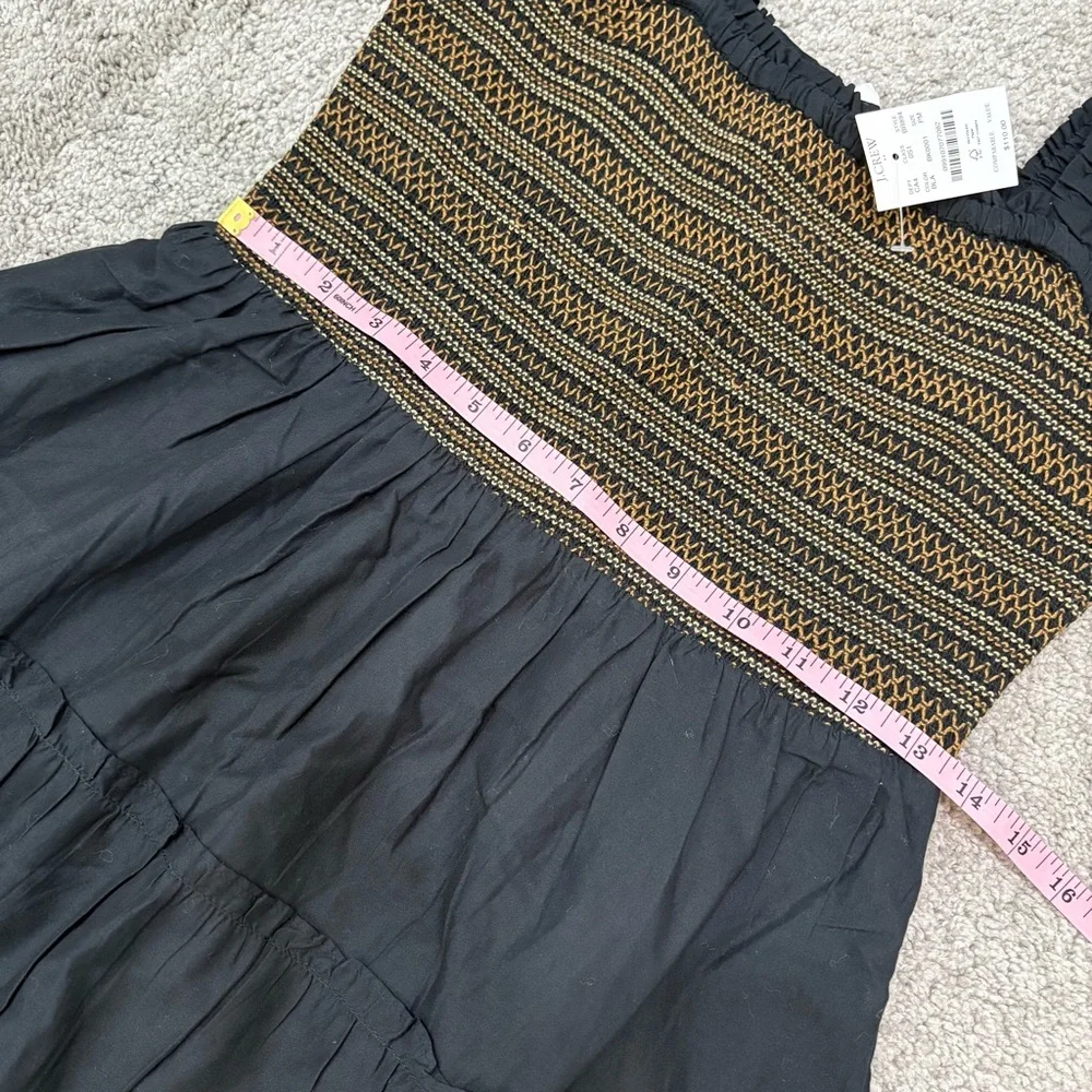 NWT J. Crew Factory Smocked Tiered Mini Dress Size PM Petite - Picture 9 of 12